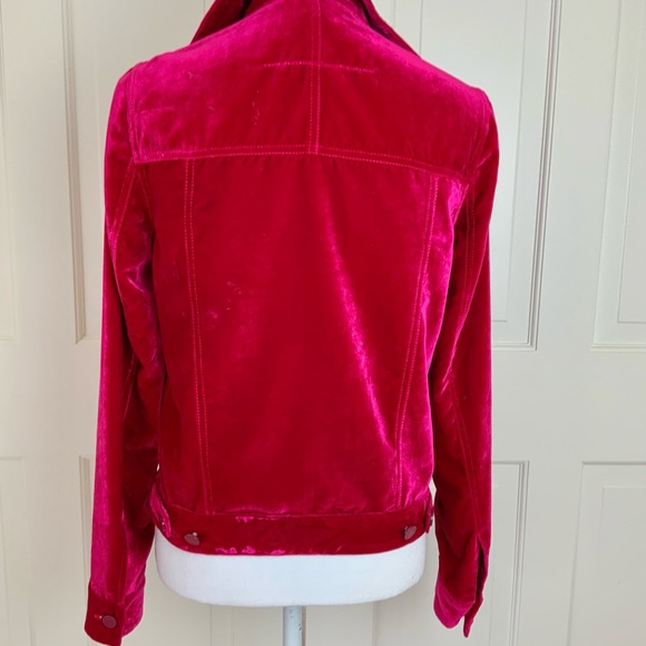 Givenchy pink velvet button up  jacket - Picture 4 of 16